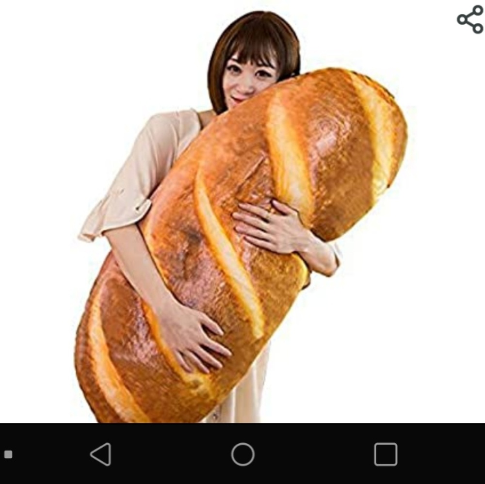 Bread pillow https://amzn.to/3lyRaYS